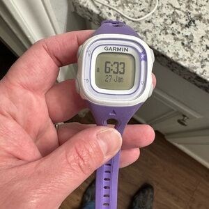 Garmin Lavender and White Digital Watch